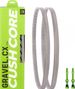 Paar CushCore Gravel / CX Anti-Pinch-Schäume mit schlauchlosen Ventilen