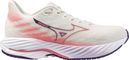 Chaussures Running Mizuno Wave Rider 28 Blanc/Rose Femme