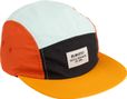Gorra Burgtec Courier Cinco Paneles / Mostaza Dulce / Azul Naranja