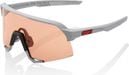 Lunettes 100% S3 Soft Tact Stone Gris / Hiper Coral Lens
