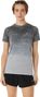 Maillot de manga corta para mujer Asics gris sin costuras
