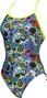 Costume da bagno donna ARENA Lightech High Phantasy Prints Moto Patch Green