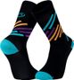 BV Sport Light Run Calzini ''Miami'' Nero/Turchese