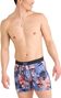 Boxer Saxx Ultra Super Soft Fly Hibiscus Jungle Bleu/Rose Homme