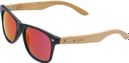 Cairn Hybrid Mat Black Red Goggles