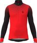 Maillot de Cyclisme Hiver Manches Longues ORDINO Dot Rouge/Noir