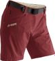 Pantaloncini Maier Sports Lulaka Donna Regular Rosso Beige