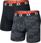 Saxx Men's Multi-Sport Mesh Boxers, Black (2-Pack)