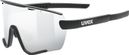 Lunettes Uvex sportstyle 236 noir / argent mat 