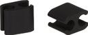 Schachtel mit 10 Clips Duo Elvedes Schwarz 5,0 mm
