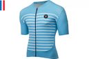 Maillot Manches Courtes LeBram Ventoux Bleu Ciel Coupe Ajustée