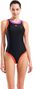 Maillot de Bain Arena Bold Lines Noir/Corail/Violet Femme