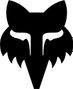Fox Head Stickers 10.2 cm Black