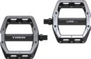 Paar Vlakke Pedalen Trek Line Pro Zwart