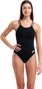 Maillot de Bain Arena Dos Double Cross Uni Noir/Gris Femme