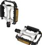 PEDALE VTT ALU OPTIMIZ NOIR/ARGENT D9/16  (PR) (CALES-PIED ADAPTABLE)