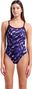 Maillot de Bain Arena Wave Dos Challenge Violet/Noir Femme