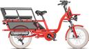 Vélo Cargo GAYA  L'Incroyable Le Long  Coquelicot  pack Enfant