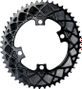 AbsoluteBlack Premium Oval Kettenblatt 110/4 Lochkreis für Shimano 11 S Schwarz