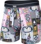 Saxx Daytripper Comfort Stretch Boxershorts, rosa/mehrfarbig, für Herren