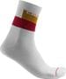 Unisex Castelli Blocco 15 Socken Weiß Elfenbein