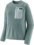 Polar Patagonia R1 Air Crew blu da donna