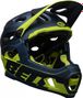 Casco Bell Super DH Mips con sottogola rimovibile blu giallo 2021