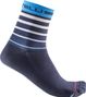 Unisex Castelli Speed Strada 12 Socken Blau/Weiß