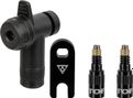 Kit Topeak TurboFlow Valve Combo con RapidHead Nero