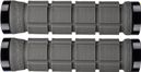 Paire de Grips Lizard Skins Northshore Lock-On Gris Foncé / Noir
