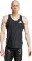 Tank top adidas Adizero Black Homme