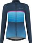 Maillot Manches Longues Velo Rogelli Impress II - Femme - Bleu/Rose
