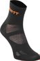 NEATT Paire de Chaussettes Basses Noir/ Orange