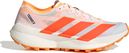 adidas Terrex Agravic Speed 2 Trail Running Shoes, White/Orange, Women's