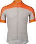 Poc Essential Road Logo Short Sleeve Jersey Grijs/Oranje