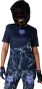 Fox Ranger Image Print blauw dames-shirt met korte mouwen