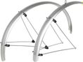 garde boue city-vtc tringles 28'' tour 54mm argent (paire)