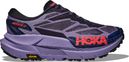 Hoka Mafate X Trail-Laufschuhe Blau/Rot für Damen