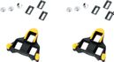 SHIMANO Paire de Cales Route SM-SH11 SPD-SL Jaune 6°