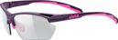 Gafas de sol pequeñas UVEX Sportstyle 802 V Morado / Rosa