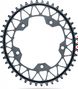 Plateau Ovale Narrow Wide AbsoluteBlack Gravel 110/5 BCD 12 V Noir