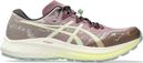 Chaussures Trail Asics Fuji Lite 5 Rose/Jaune Femme