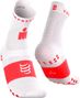 Chaussettes Compressport Pro Racing v4.0 Run High Ironman 2026 Blanc/Rouge