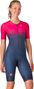 Castelli Core Damen Dreifachanzug TOP Free Speed 3 Damen MC Blau Rosa