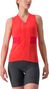 Maglia senza maniche Castelli Anima 4 Rosso Donna