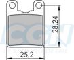 Plaquette frein vtt 19 clarks sintered adapt. hope pro enduro/c2 (pr)