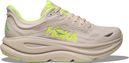 Hoka Bondi 9 Men's Running Shoes in Gray/Yellow/Red