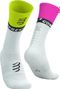 Compressport Mid Compression Socks V2.0 Weiß/Gelb/Pink