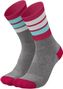Incylence Merino Strive Grey/Pink socks