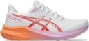 Chaussures Running Asics GT-1000 13 Blanc/Orange/Rose Femme